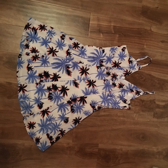 Tobi palm tree skater dress