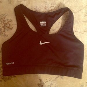 Black Nike sports bra