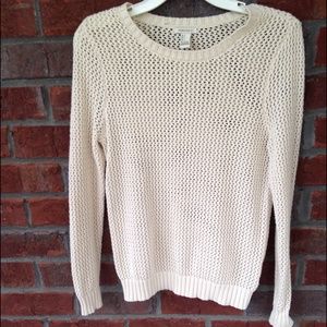 Cream crotchet sweater!
