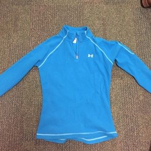 Blue under armour half zip pullover