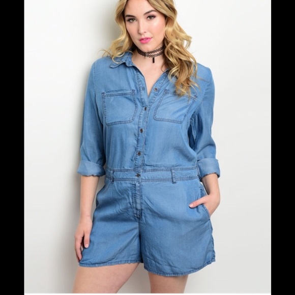Pants - 💥JUST IN💥 HOST PICK💥Denim Romper - Size 2X