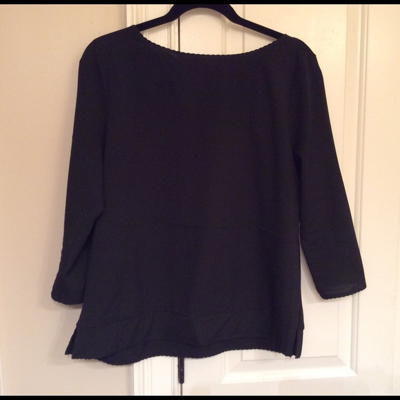 Size M, French Connection black blouse