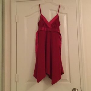 Red cocktail dress