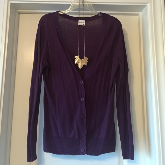 Purple Cotton Cardigan 💜