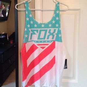 Fox open back tank top