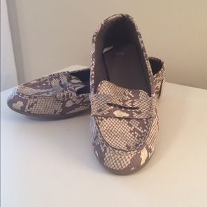 Gap Loafers, faux snake skin