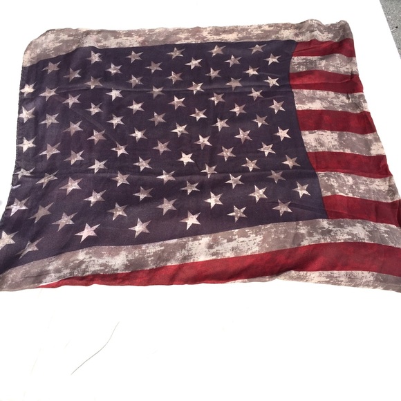 US flag scarf, oversized, vintage design🇺🇸 - Picture 3 of 4