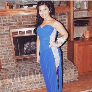 Royal blue prom dress