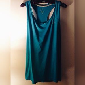 Blue Nike Dri-Fit Racerback Tank