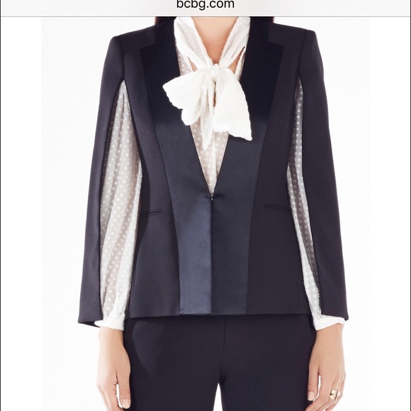 BCBG Frances Tuxedo Cape