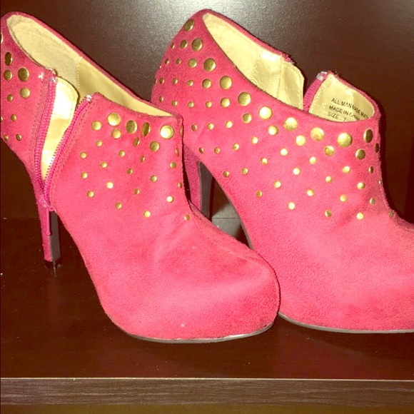 Red Bootie Heels