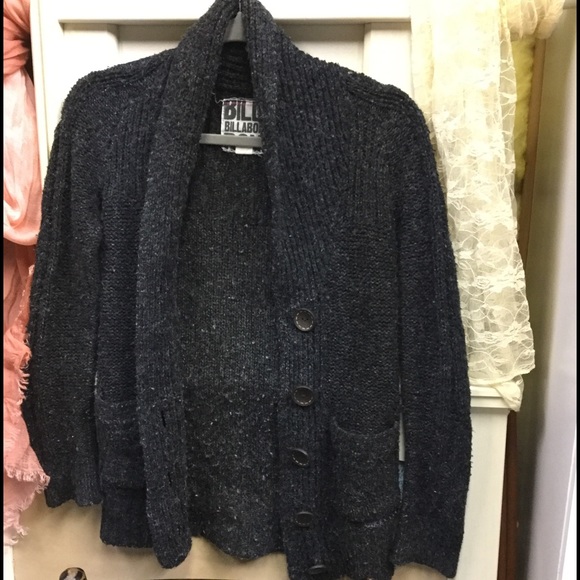 Billabong Cardigan Sweater Gray