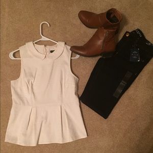 J CREW peplum top