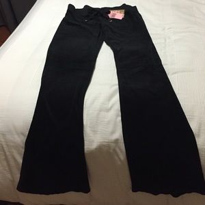 juicy couture black velour track pants
