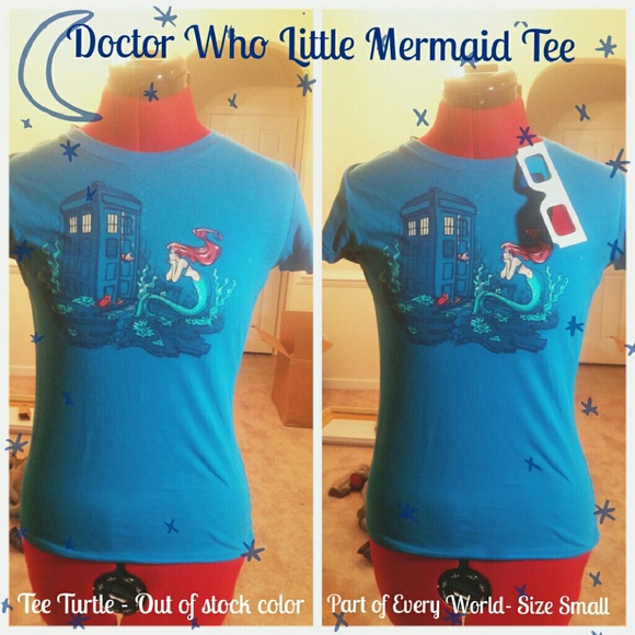 Doctor Who Little Mermaid Part of Every World Tee