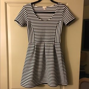 J. Crew Striped Stretch Dress Sz 0