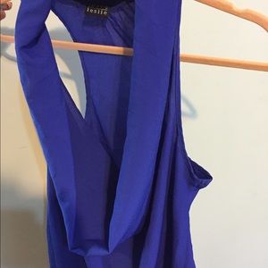 Royal Blue Low cut shirt