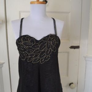 Free People Strappy Beaded Tank