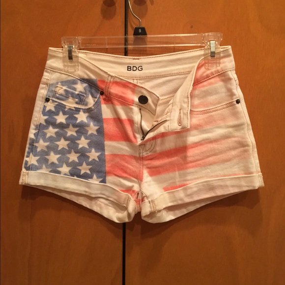 American flag denim shorts - Picture 1 of 4