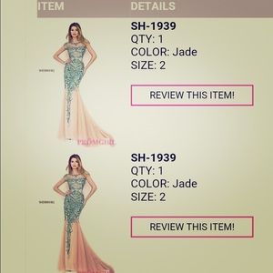 Beautiful Sherry Hill Prom Dress