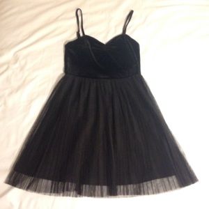 H&M Mixed Fabric Little Black Dress
