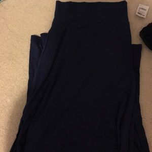 Blue maxi skirt