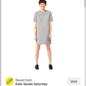Kate Spade Saturday XS grey sweatshirt dress