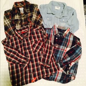 Lot of boys button down shirts.