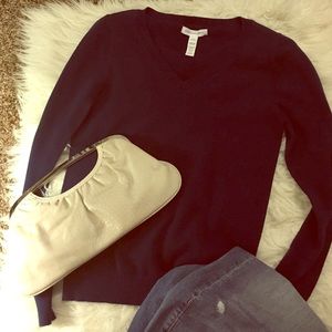 Navy blue v neck sweater