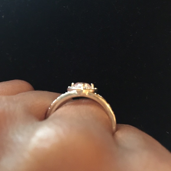 Mother's Day Heart Shape Halo Pave Ring - Picture 2 of 4