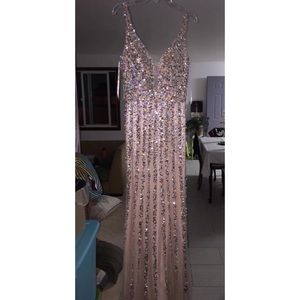 Glitter prom dress