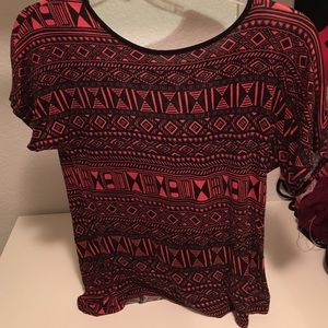 Aztec printed t shirt
