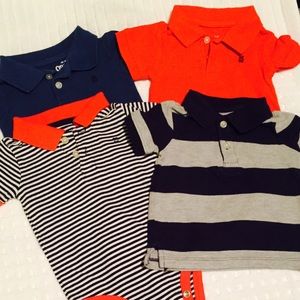 Assortment of Oshkosh baby boy polo shirts