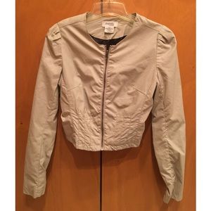 Cream/tan moto jacket. ❗️Never worn❗️