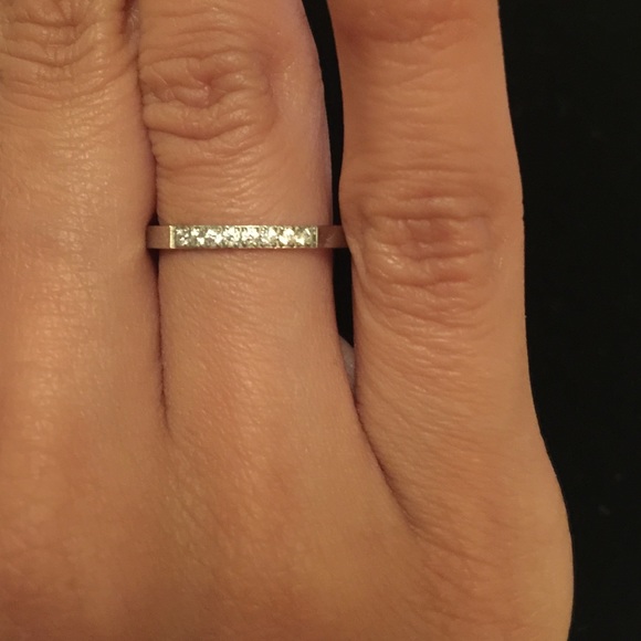 It's Our Anniversary Round 3mm Stone Pave Ring - Picture 2 of 4
