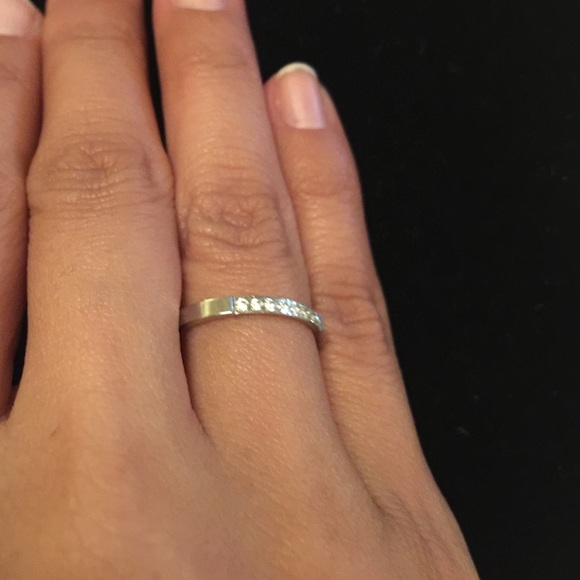 It's Our Anniversary Round 3mm Stone Pave Ring - Picture 3 of 4