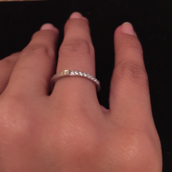 It's Our Anniversary Round 3mm Stone Pave Ring - Picture 4 of 4