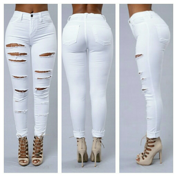 High waist slash jeans - Picture 4 of 4