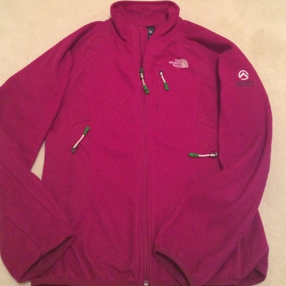 North Face Zip-Up Fleece! Pink/Purple size Small