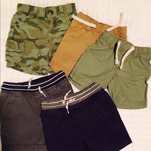 Lot of baby boy shorts - sizes 6-12 and 12 months
