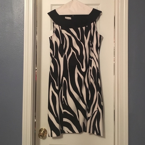 Kim Rogers zebra print dress