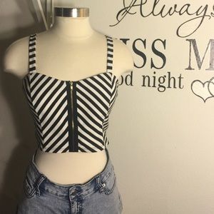 Striped Crop Top