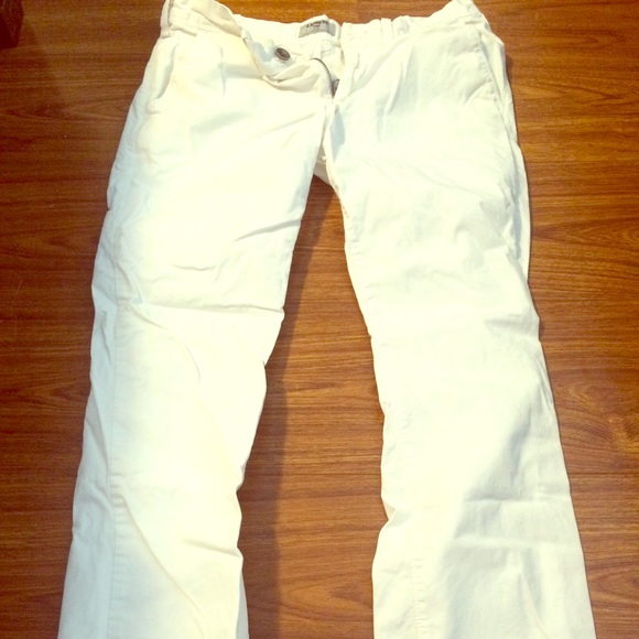 Express White Chino Dress Pants