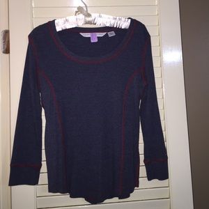 Tommy Hilfiger top. Size M. Blue Shirt with Red.