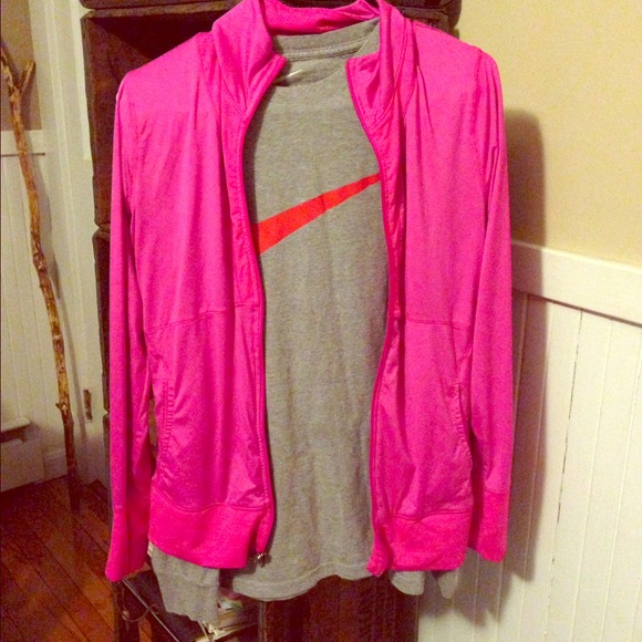 Nike Long Sleeve Shirt & Pink Running Jacket!!!