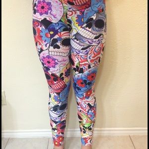 Sugar skull leggings