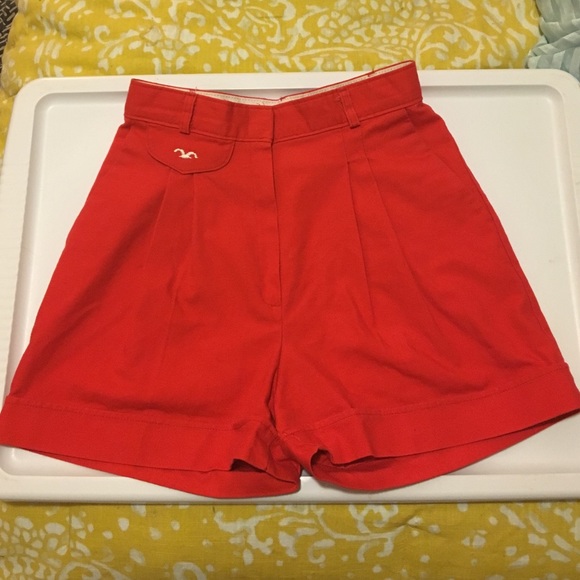 Wrangler Pants - Vintage High Waist Wrangler Red Shorts
