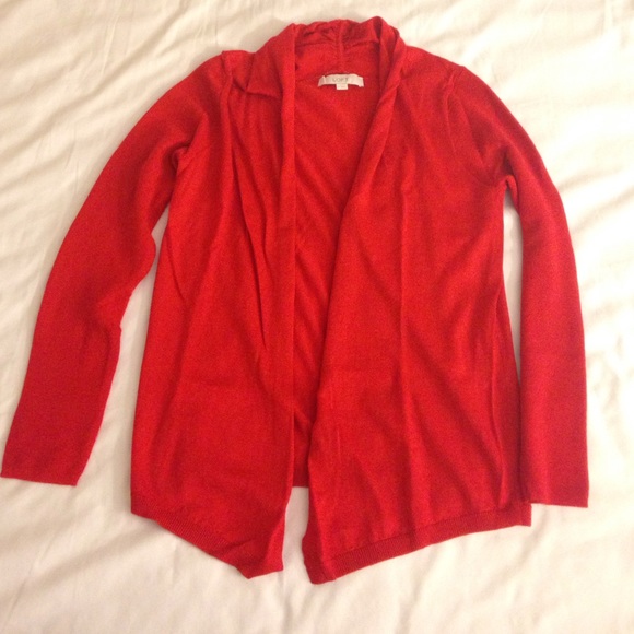 Loft Red Cardigan