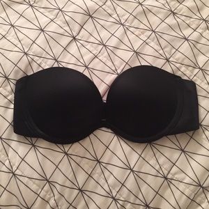 32B pink strapless bra