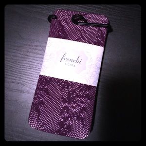 NWT! Frenchi Purple Lace Tights